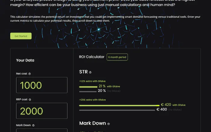 GFaive ROI Calculator project preview