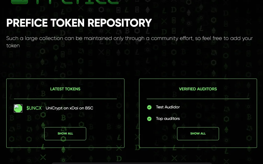 Prefice project preview