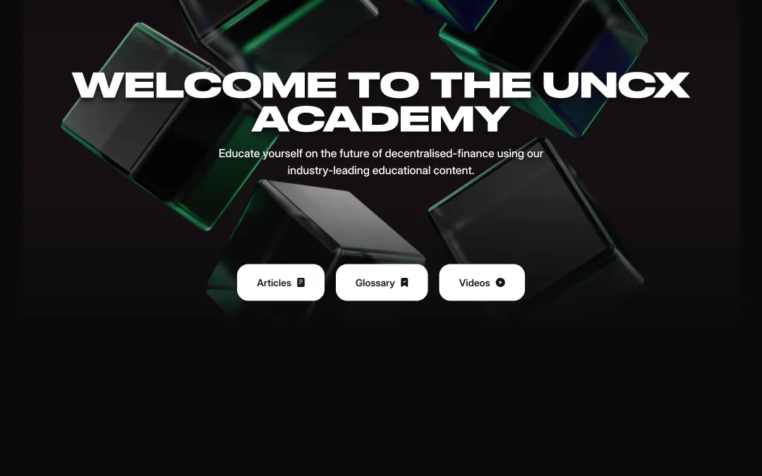 UNCX Academy product interface